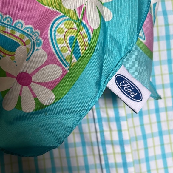 LILLY PULITZER SILK MULTICOLOR SCARF - Picture 9 of 11